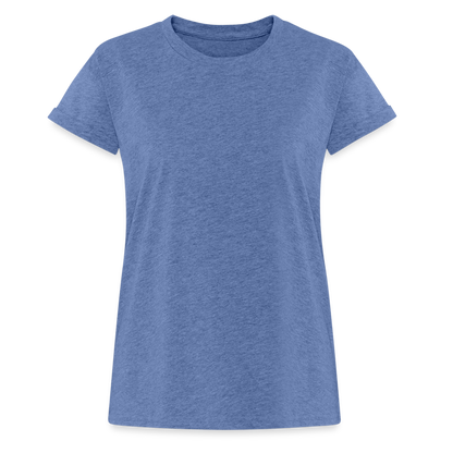 Frauen Oversize T-Shirt - Denim meliert