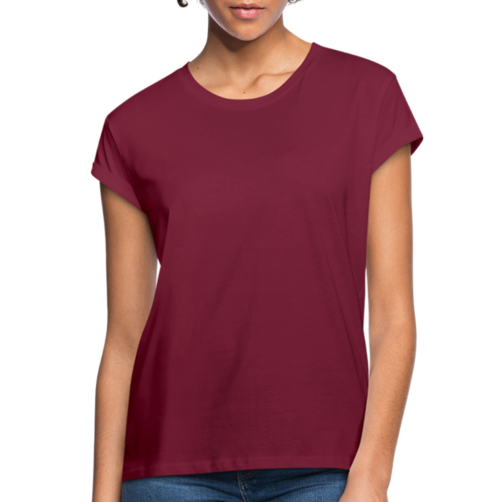 Frauen Oversize T-Shirt - Bordeaux