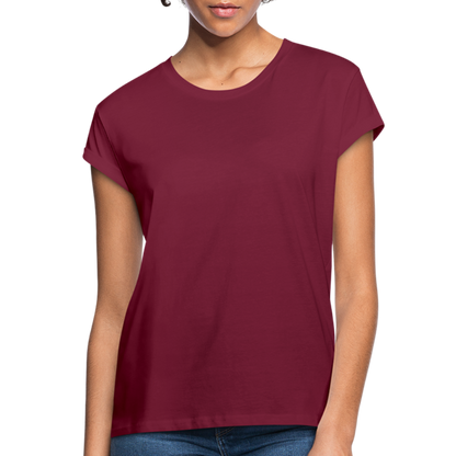 Frauen Oversize T-Shirt - Bordeaux