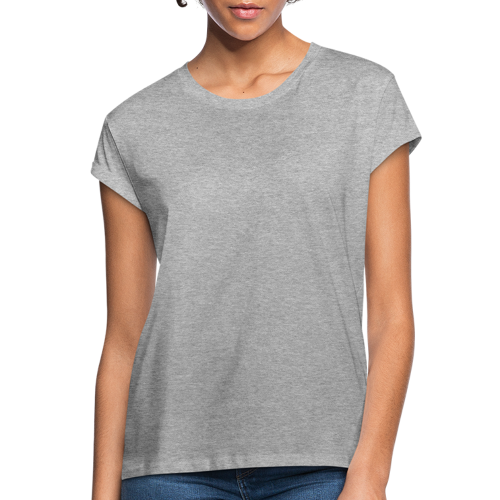 Frauen Oversize T-Shirt - Grau meliert