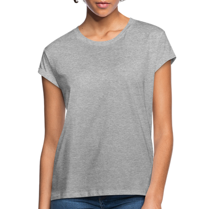 Frauen Oversize T-Shirt - Grau meliert