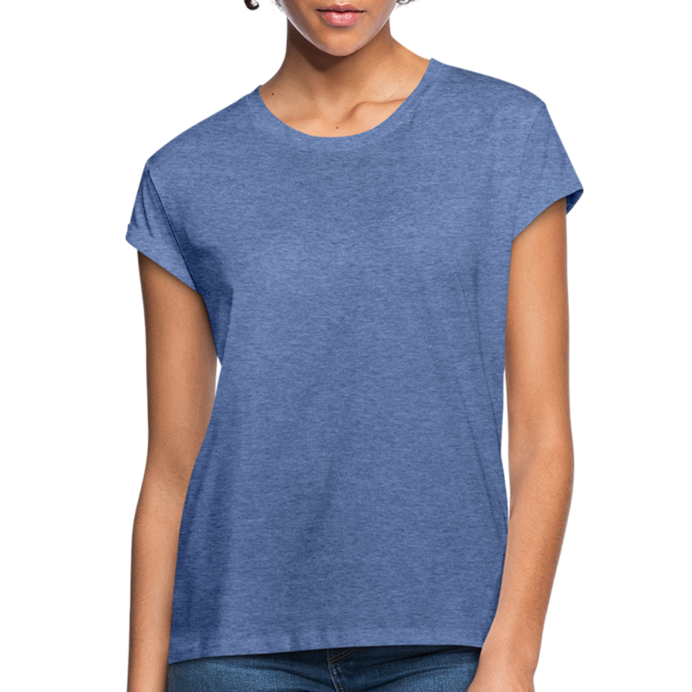 Frauen Oversize T-Shirt - Denim meliert