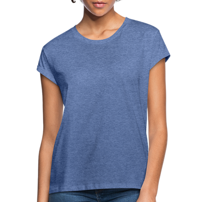 Frauen Oversize T-Shirt - Denim meliert