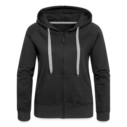 Frauen Premium Kapuzenjacke - Schwarz