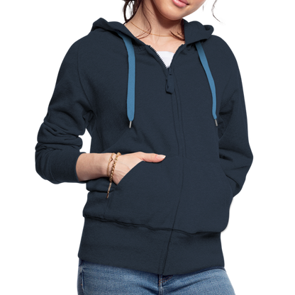 Frauen Premium Kapuzenjacke - Navy