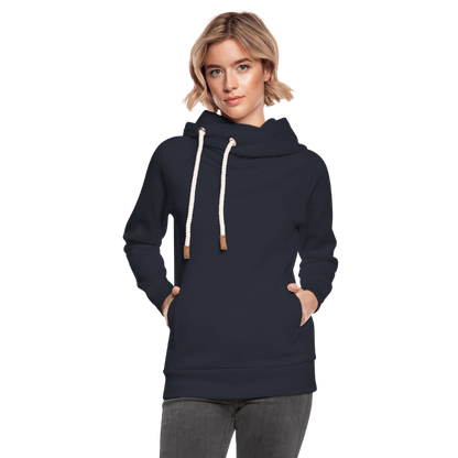 Unisex Schalkragen Hoodie - Navy