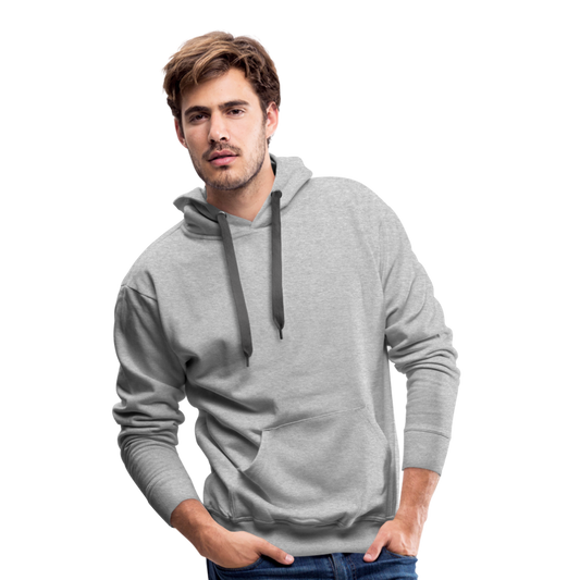 Men’s Premium Hoodie in 10 Farben - Grau meliert