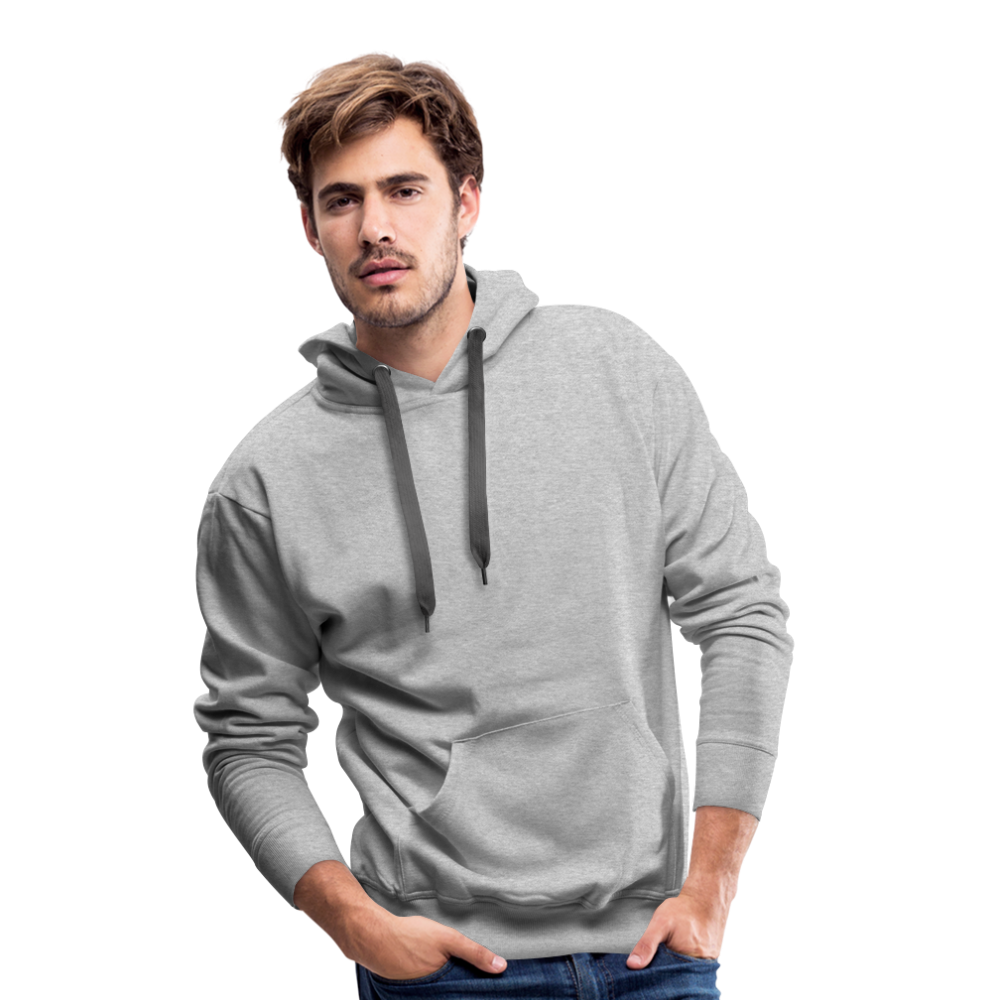 Men’s Premium Hoodie in 10 Farben - Grau meliert
