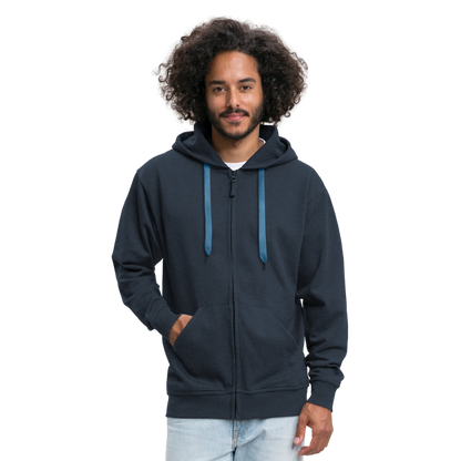 Männer Premium Kapuzenjacke in 4 Farben - Navy