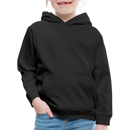 Mädchen Premium Hoodie in 9 Farben - Schwarz