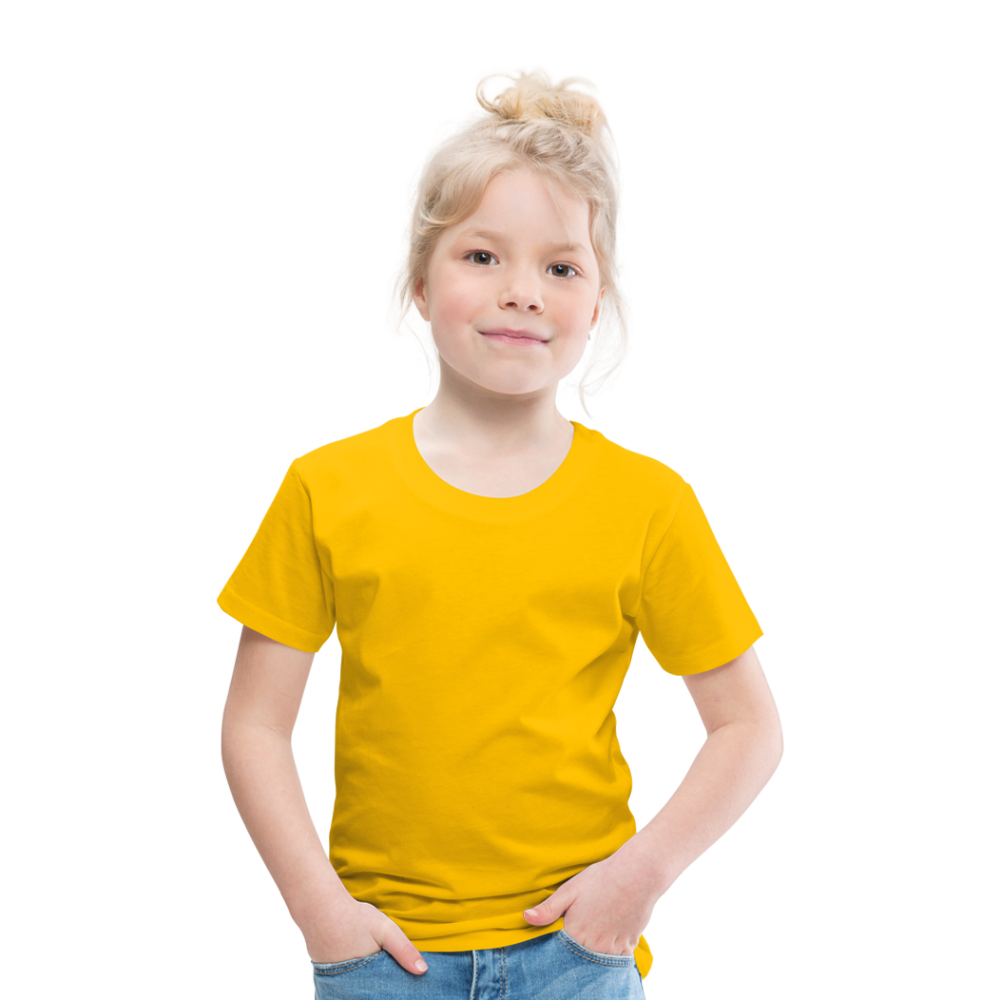 Kinder Premium T-Shirt in15 Farben - Sonnengelb