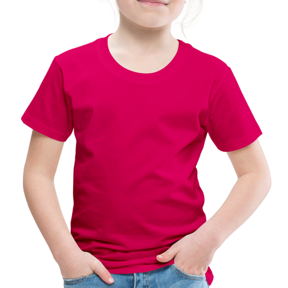 Kinder Premium T-Shirt in15 Farben - dunkles Pink