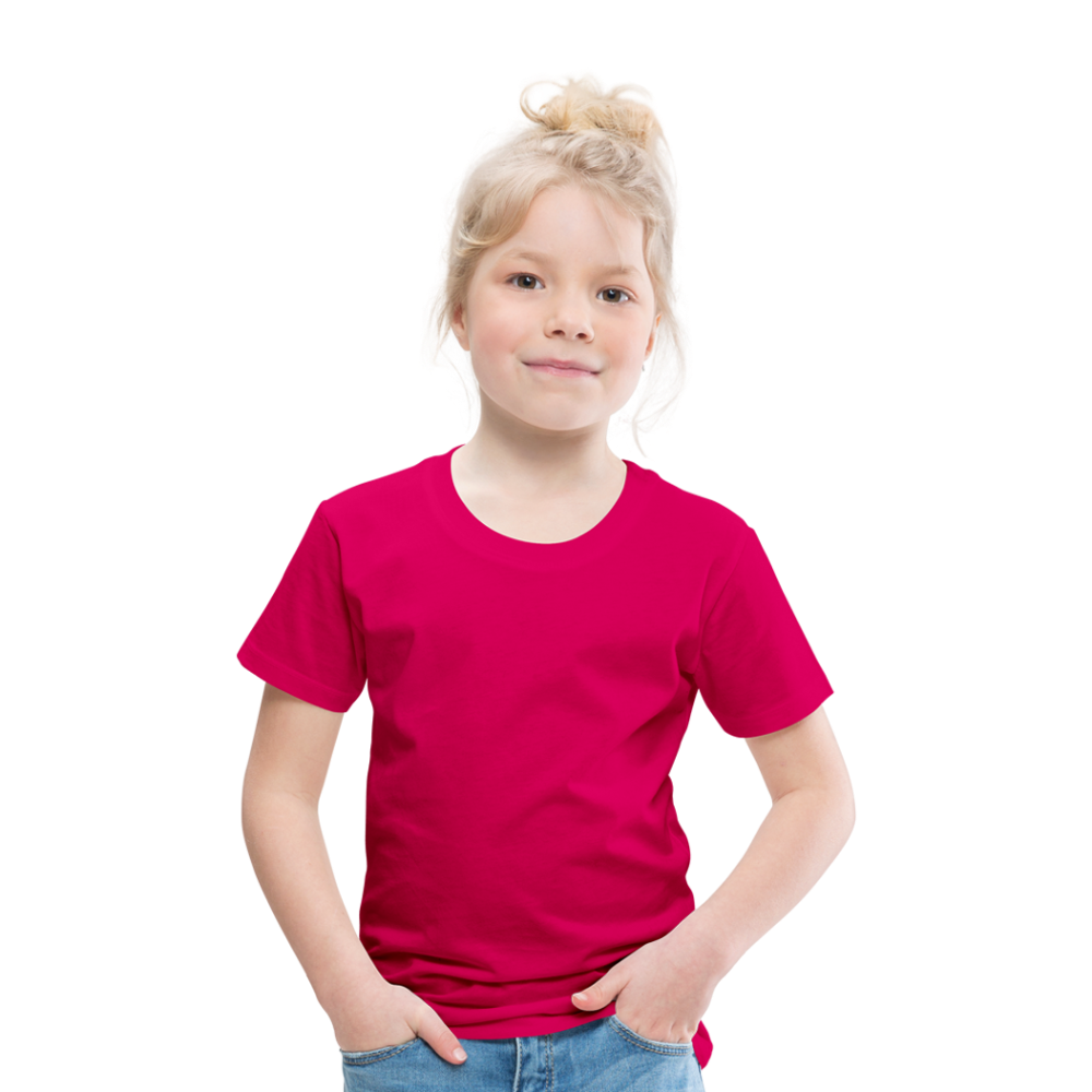 Kinder Premium T-Shirt in15 Farben - dunkles Pink