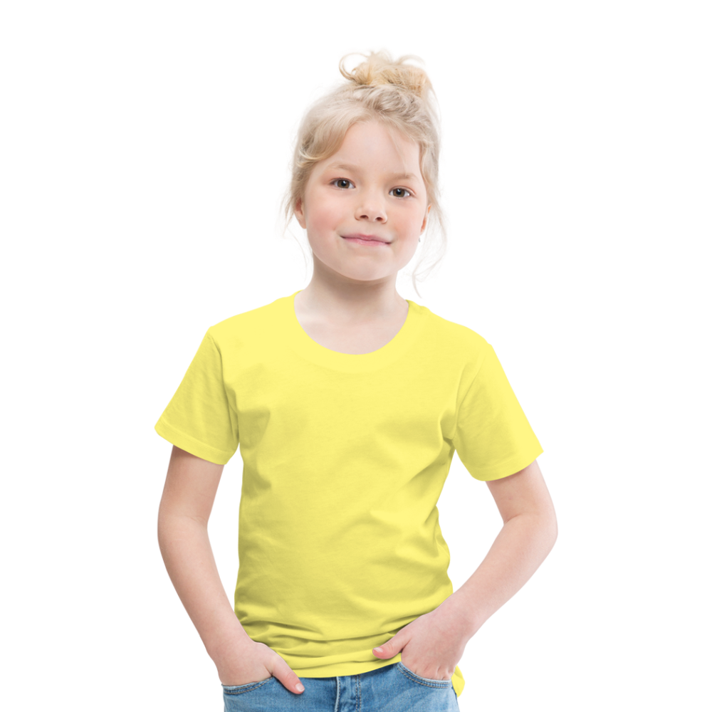 Kinder Premium T-Shirt in15 Farben - Gelb