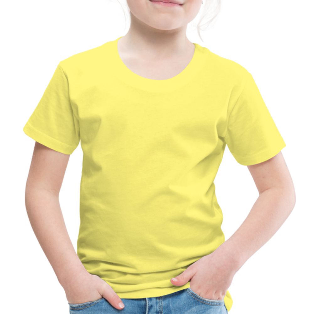 Kinder Premium T-Shirt in15 Farben - Gelb