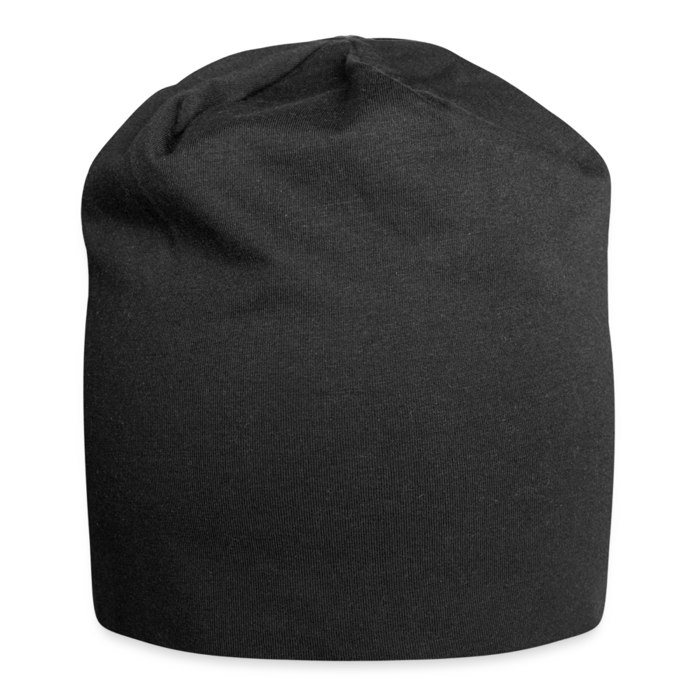 Jersey-Beanie in 3 Farben - Schwarz