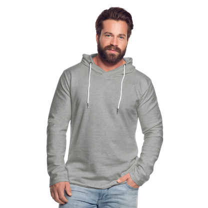 Leichtes Kapuzensweatshirt Unisex - Grau meliert