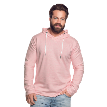 Leichtes Kapuzensweatshirt Unisex - Rosa-Creme meliert