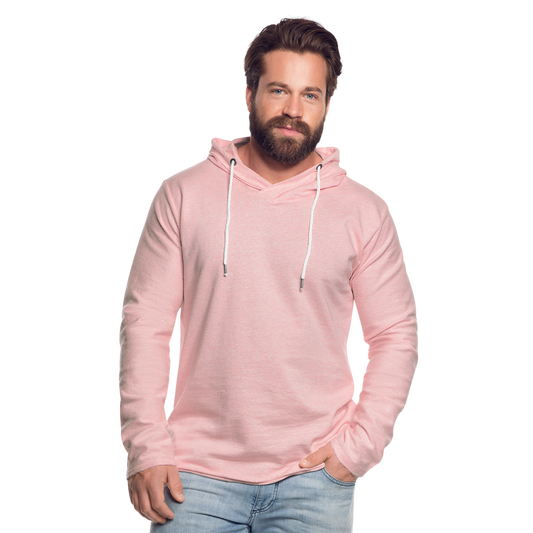 Leichtes Kapuzensweatshirt Unisex - Rosa-Creme meliert