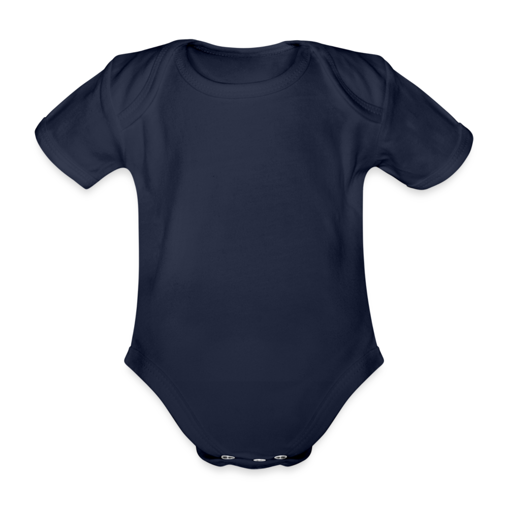 Baby Bio-Kurzarm-Body in 8 Farben - Dunkelnavy