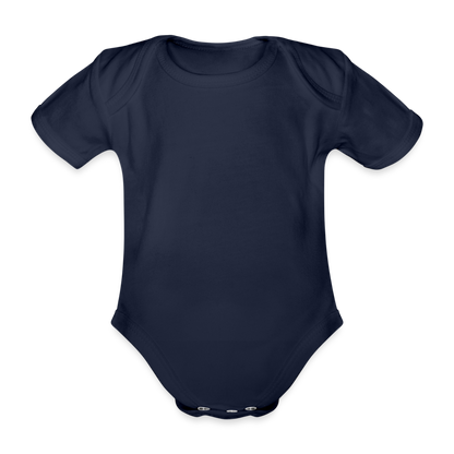 Baby Bio-Kurzarm-Body in 8 Farben - Dunkelnavy