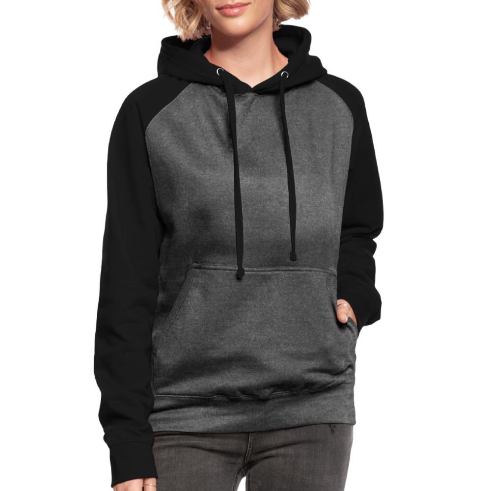 Unisex Baseball Hoodie - Graphit/Schwarz