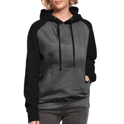 Unisex Baseball Hoodie - Graphit/Schwarz