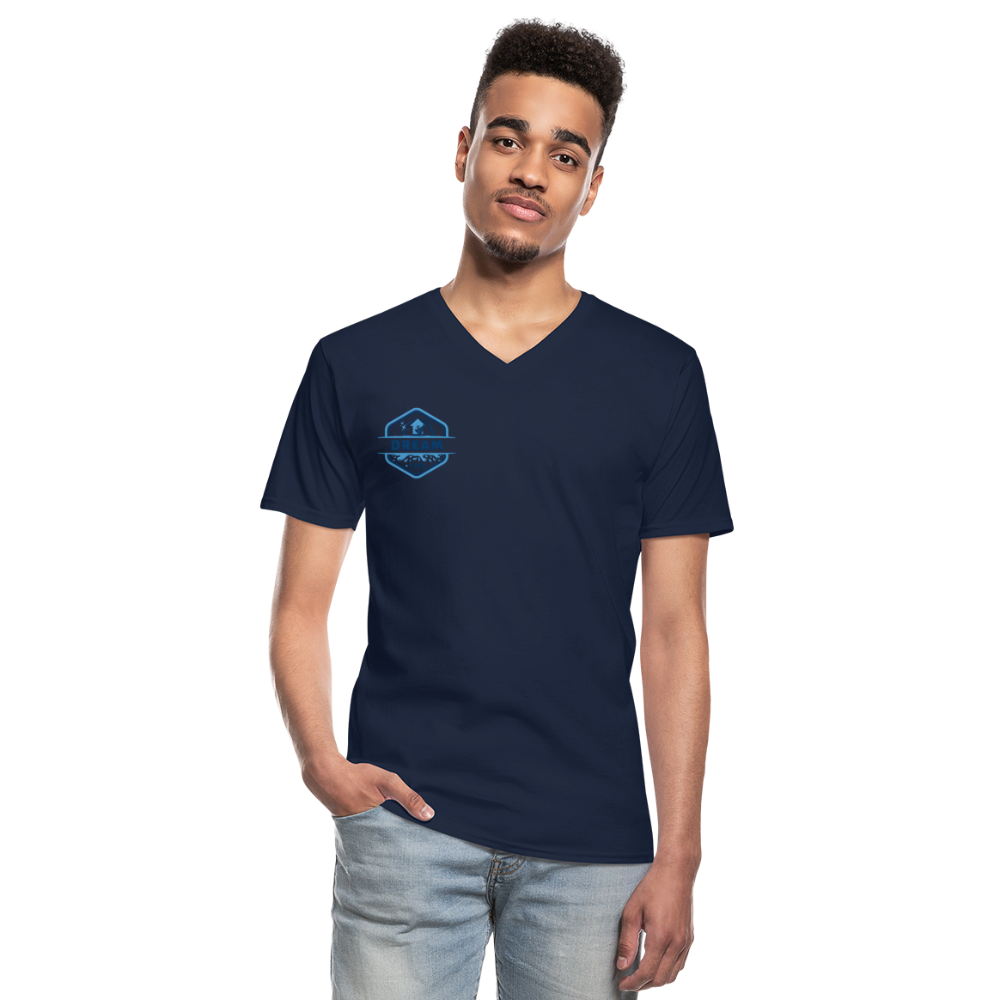 Klassisches Männer-T-Shirt mit V-Ausschnitt - Navy